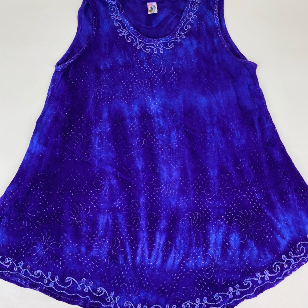 India Boutique- Sleeveless blouse-Purple-Free Size